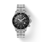 Orologio Tissot Seastar 1000 con quadrante grigio sfumato, indici e lancette luminescenti SuperLuminova
